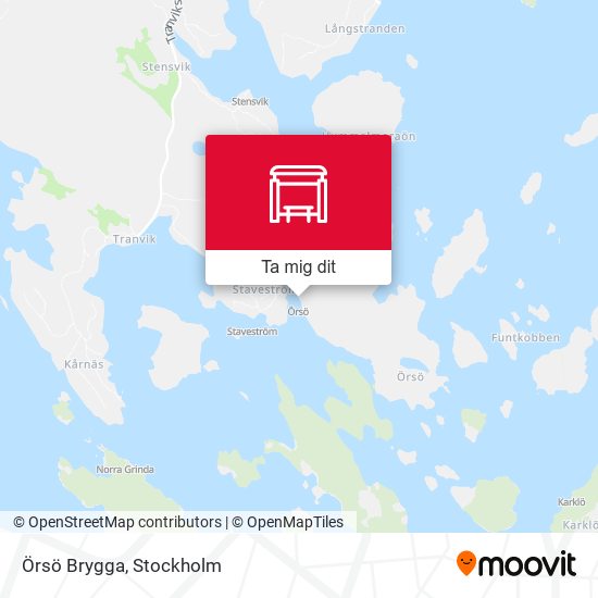 Örsö Brygga karta