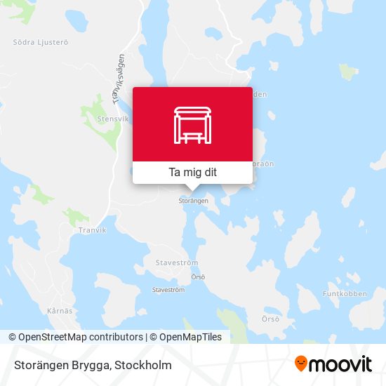 Storängen Brygga karta