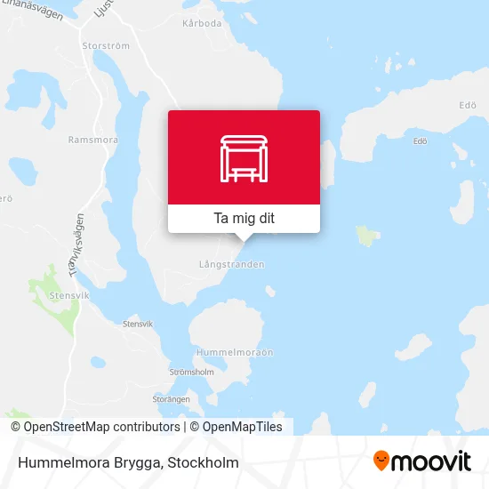 Hummelmora Brygga karta