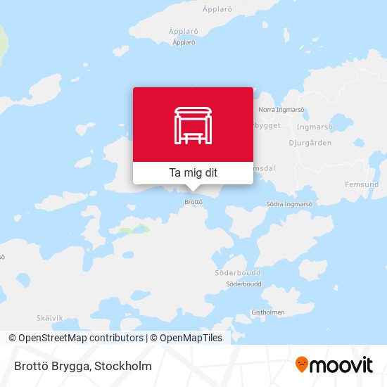 Brottö Brygga karta