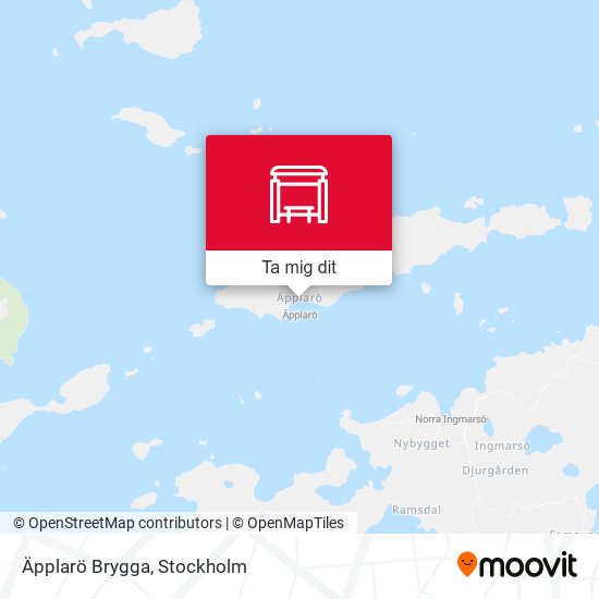 Äpplarö Brygga karta