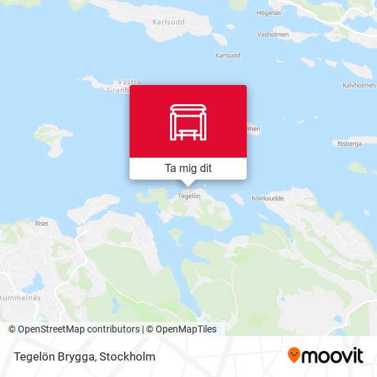 Tegelön Brygga karta