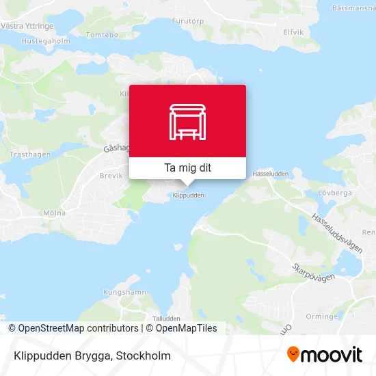 Klippudden Brygga karta
