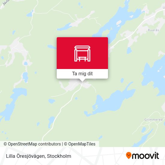 Lilla Öresjövägen karta