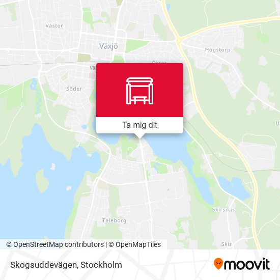 Skogsuddevägen karta