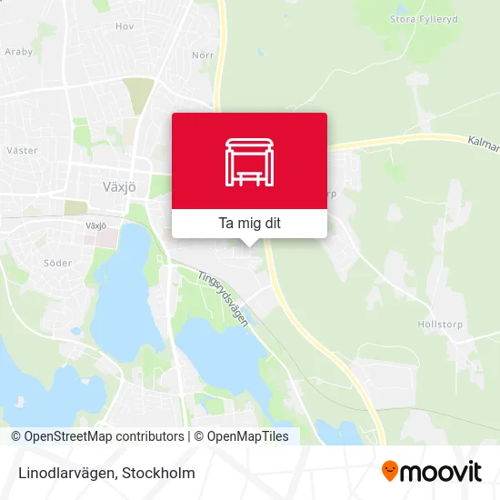 Linodlarvägen karta