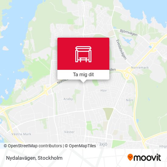 Nydalavägen karta
