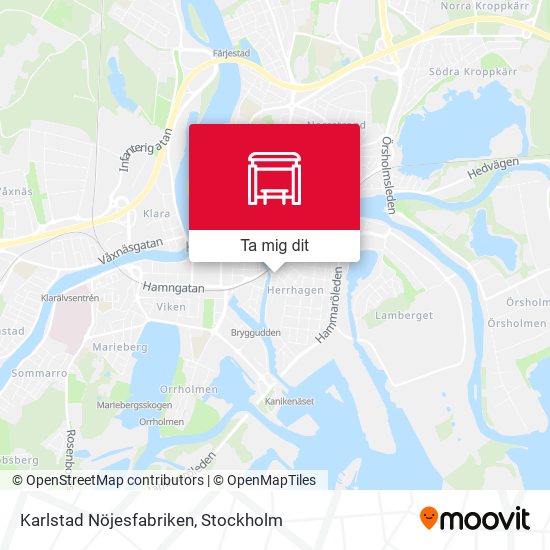 Karlstad Nöjesfabriken karta
