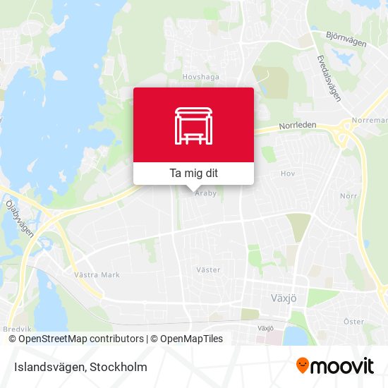 Islandsvägen karta