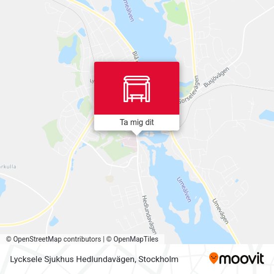 Lycksele Sjukhus Hedlundavägen karta
