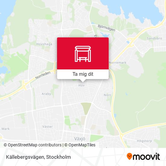 Källebergsvägen karta