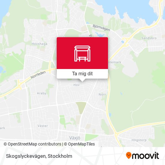 Skogslyckevägen karta