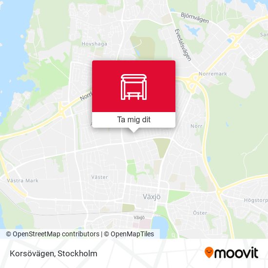 Korsövägen karta