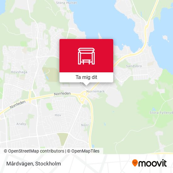 Mårdvägen karta