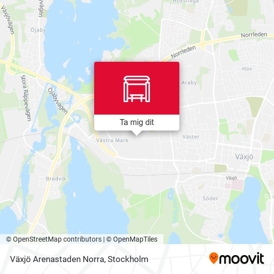 Växjö Arenastaden Norra karta