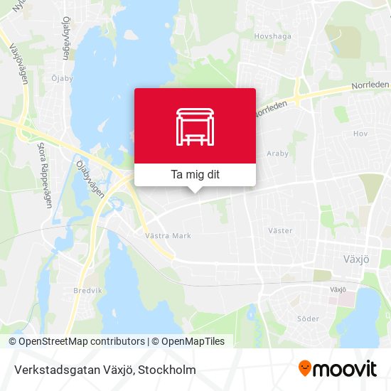 Verkstadsgatan Växjö karta