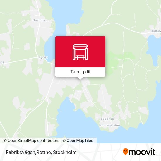 Fabriksvägen,Rottne karta