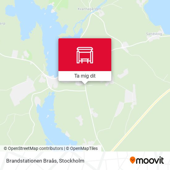 Brandstationen Braås karta