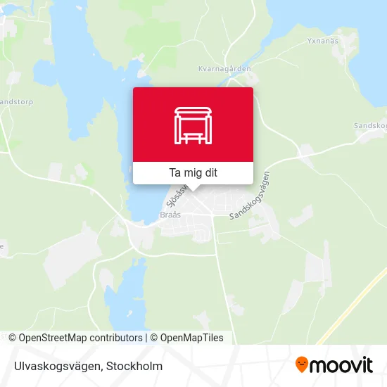 Ulvaskogsvägen karta