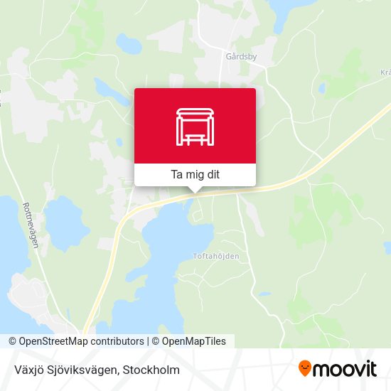 Växjö Sjöviksvägen karta
