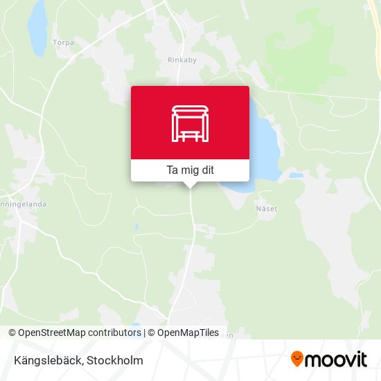 Kängslebäck karta