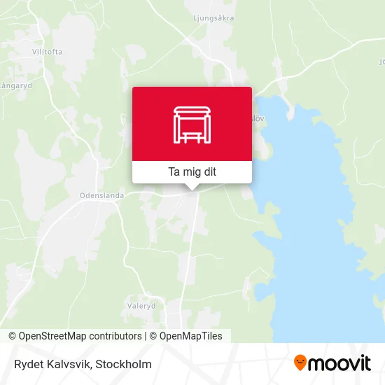 Rydet Kalvsvik karta