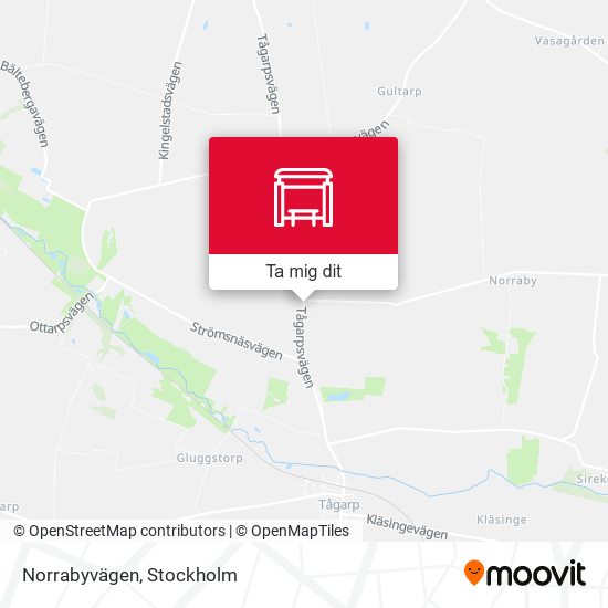 Norrabyvägen karta