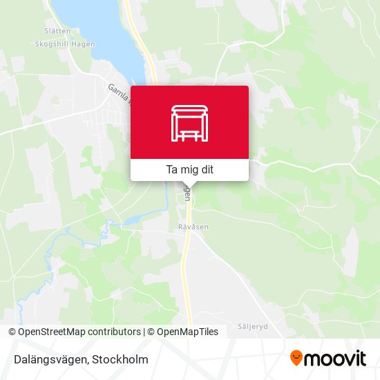 Dalängsvägen karta