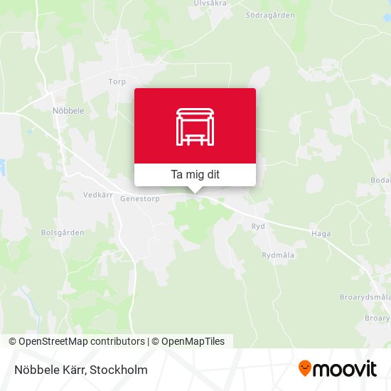Nöbbele Kärr karta