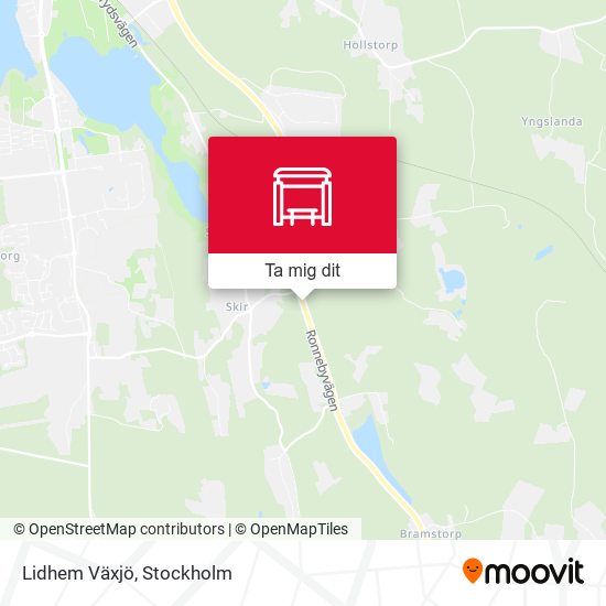 Lidhem Växjö karta