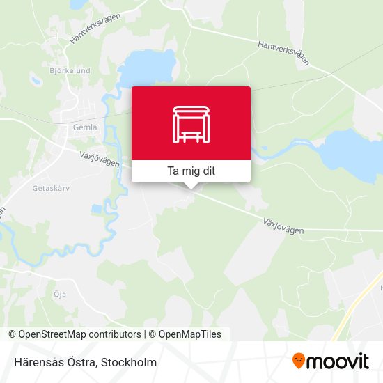 Härensås Östra karta