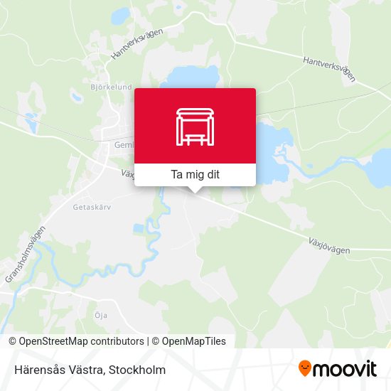 Härensås Västra karta