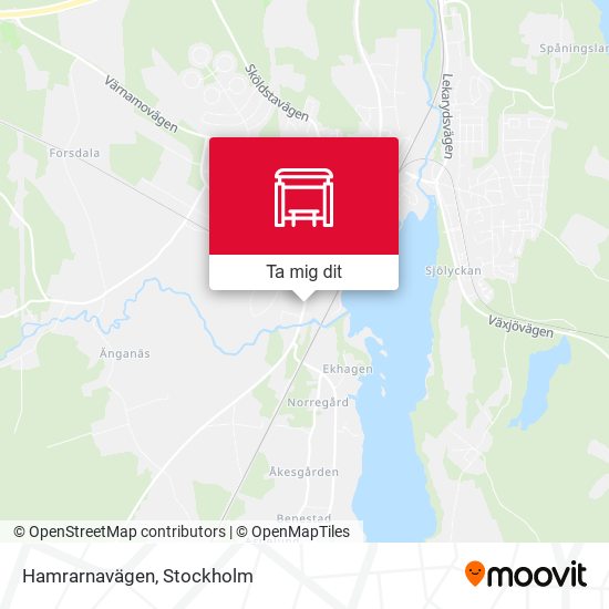 Hamrarnavägen karta