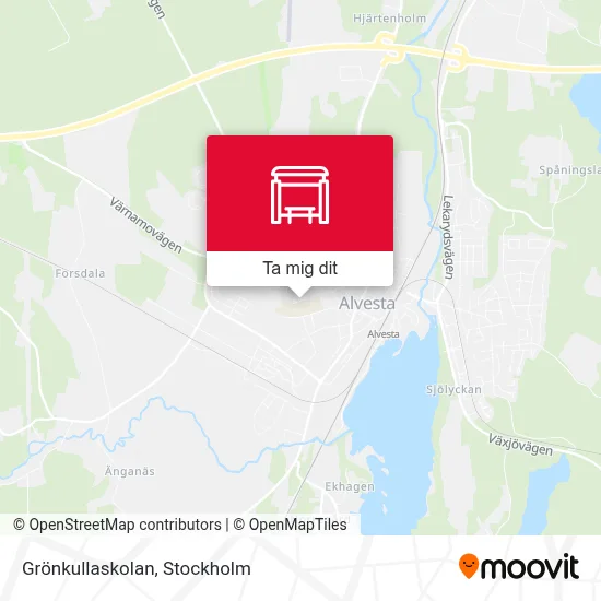 Grönkullaskolan karta