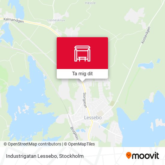 Industrigatan Lessebo karta
