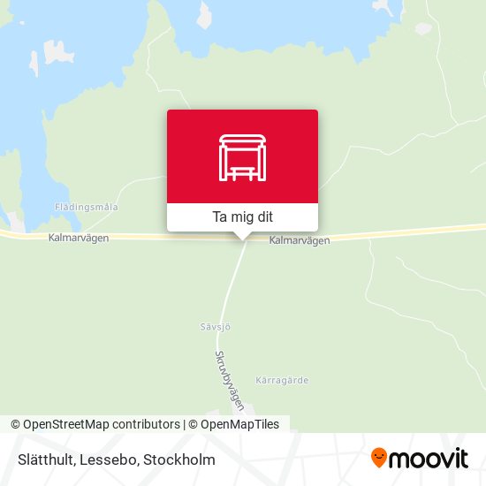 Slätthult, Lessebo karta
