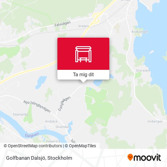Golfbanan Dalsjö karta