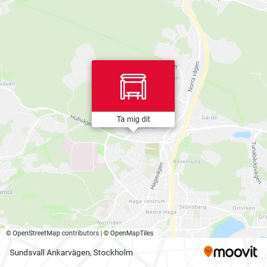Sundsvall Ankarvägen karta