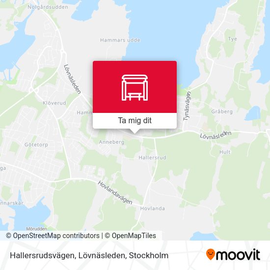 Hallersrudsvägen, Lövnäsleden karta