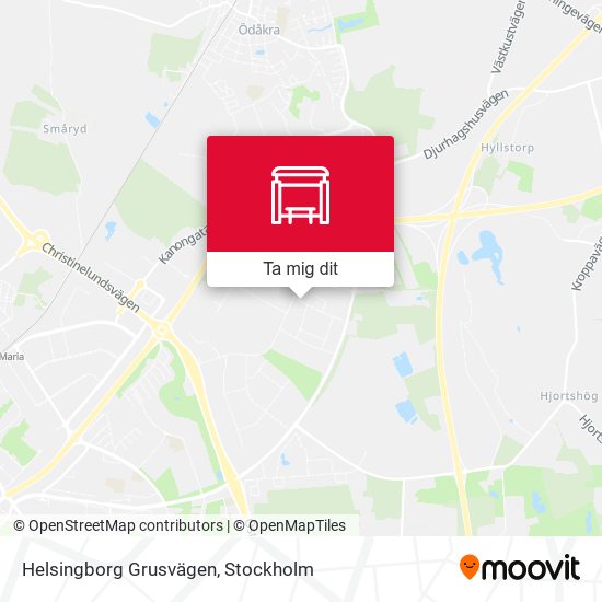 Helsingborg Grusvägen karta