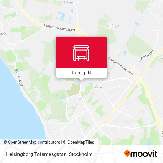 Helsingborg Tofsmesgatan karta