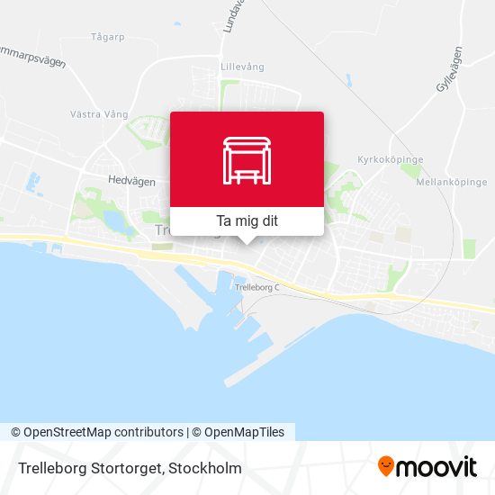 Trelleborg Stortorget karta