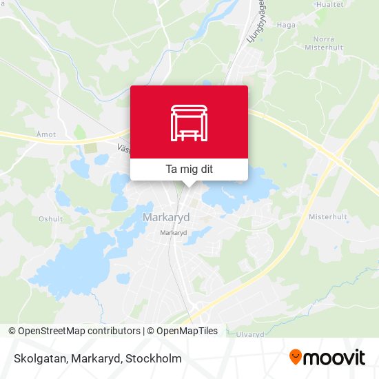 Skolgatan, Markaryd karta