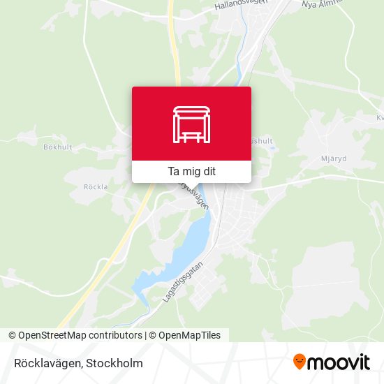Röcklavägen karta