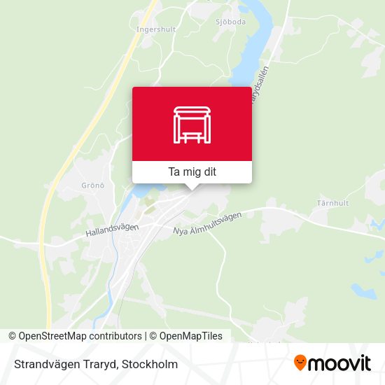 Strandvägen Traryd karta