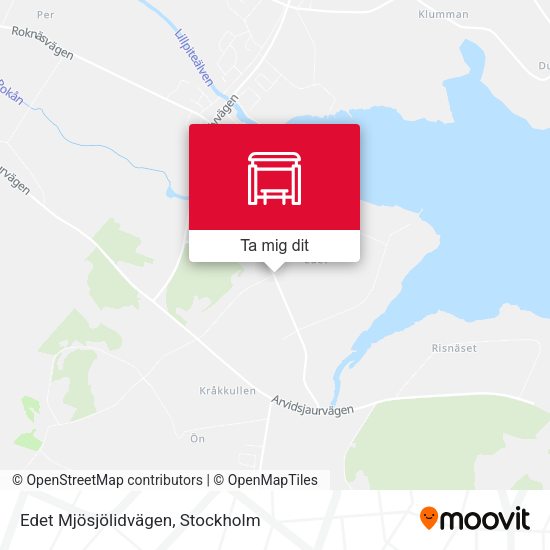 Edet Mjösjölidvägen karta