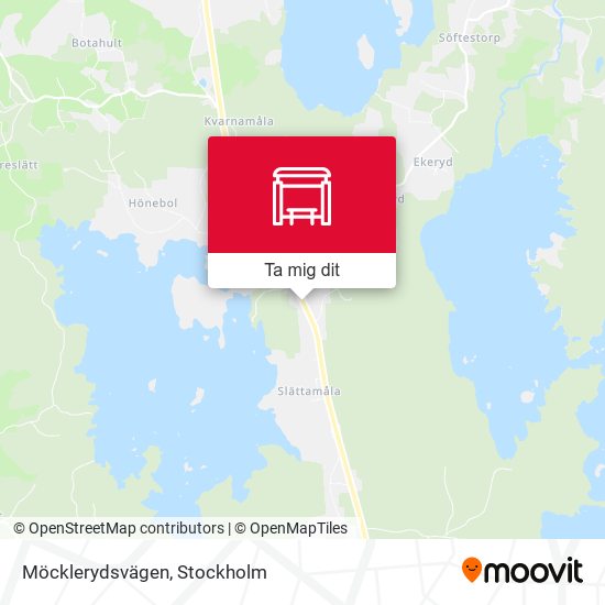 Möcklerydsvägen karta