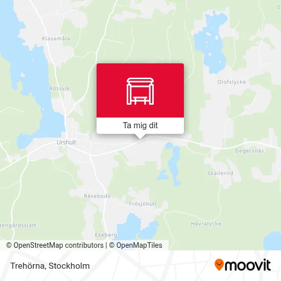 Trehörna karta