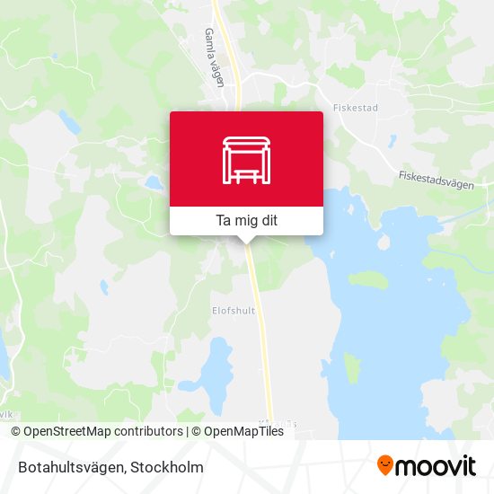 Botahultsvägen karta
