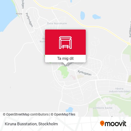 Kiruna Busstation karta